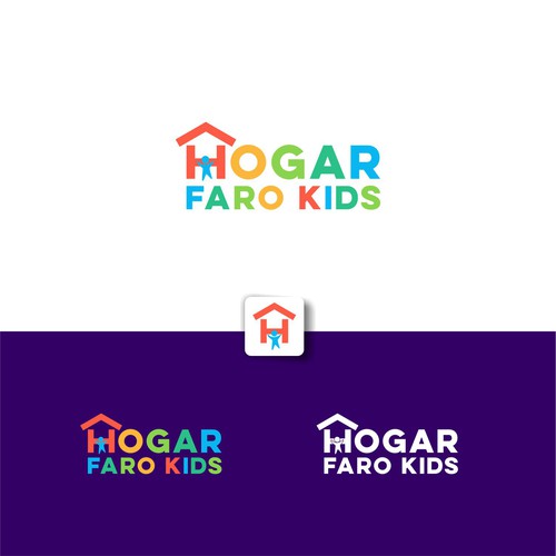 Design a kids logo for an orphanage. Design by Logood.id