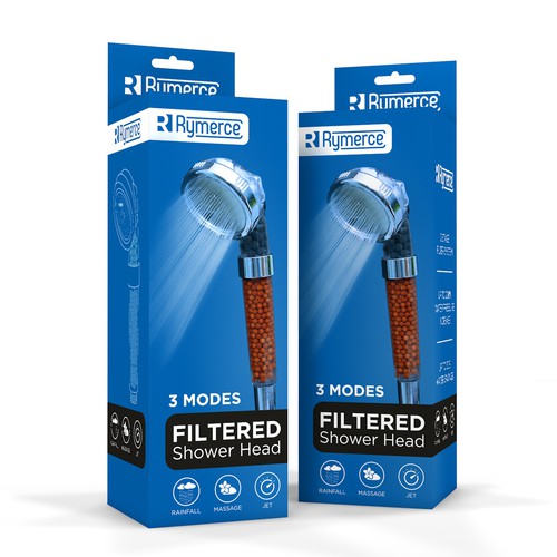 Shower Head Box Design Product packaging contest