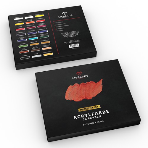 Creative packaging design for acrylic painting Design by CK Graphic