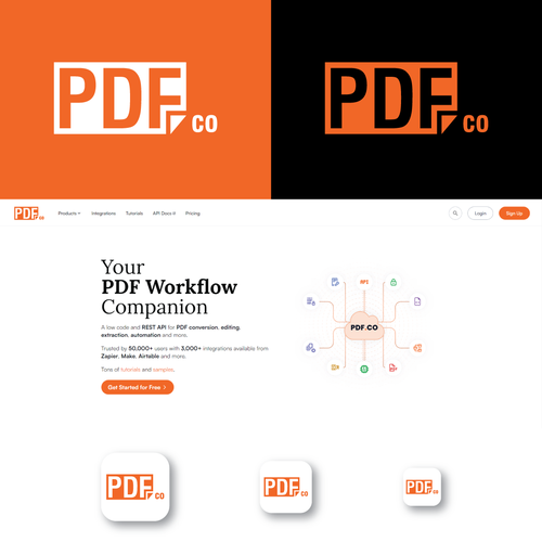 Design a logo for PDF.co ! Diseño de Asad Adnan