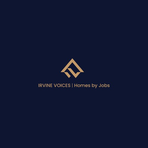 Irvine Voices - Homes for Jobs Logo Design by ifde