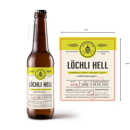 Microbrauerei: Bierflasche sucht Etikettendesign Design by Krasi Miletieva