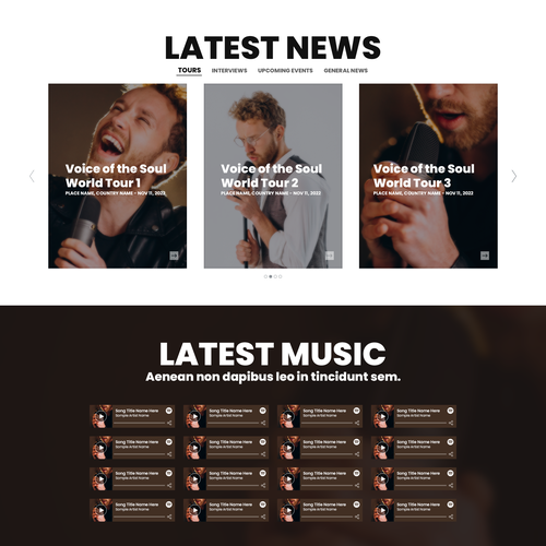Design a website for artists of a London-based record label. Design by xandreanx.