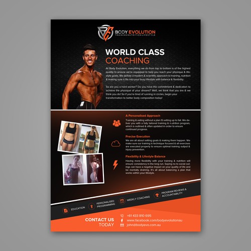 Vervreemden Zwart Puno Personal training business needs eye catching flyers! | Postcard, flyer or  print contest | 99designs