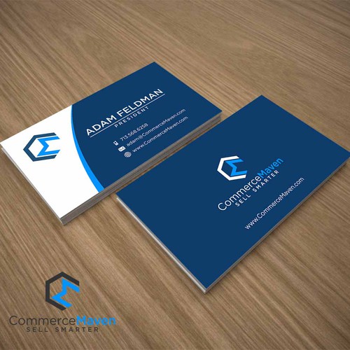 Create a logo and business card for a new ecommerce technology company ...