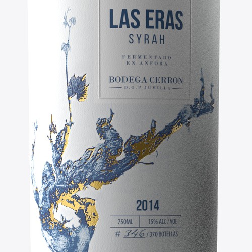 ORGANIC EXCLUSIVE WINE LABEL DESIGN - BODEGA CERRON Design by Kirill D.