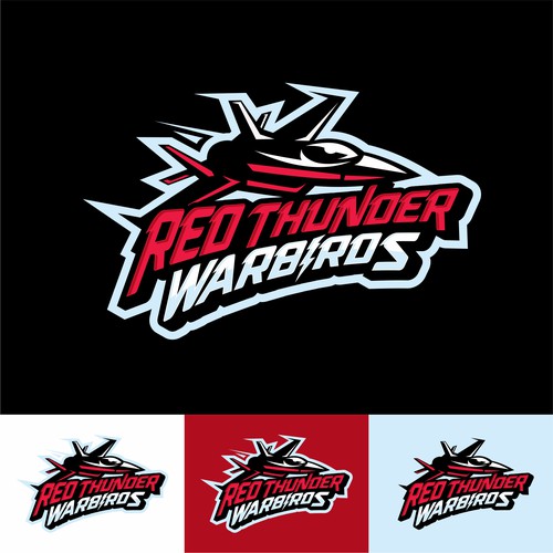 RED THUNDER LOGO Design by Barokah Studio