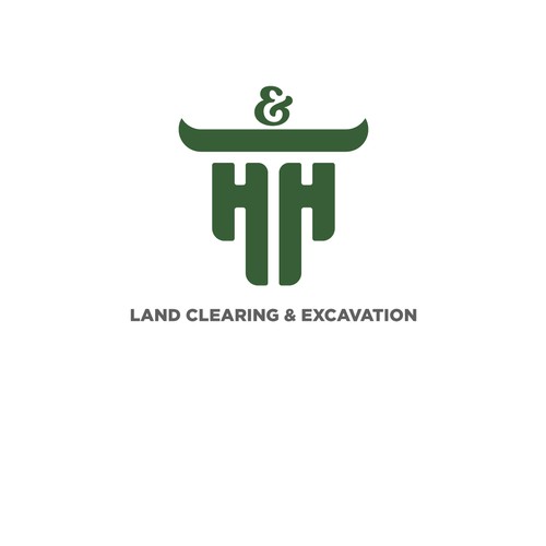 LOGO AND LETTER HEAD FOR H&H LAND CLEARING AND EXEXCAVATION Design von arkitx