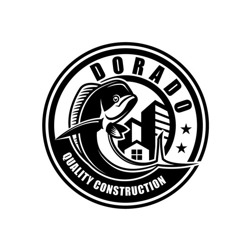 A logo that stands out from your typical roof outline used in most construction logos. Design by creaturescraft