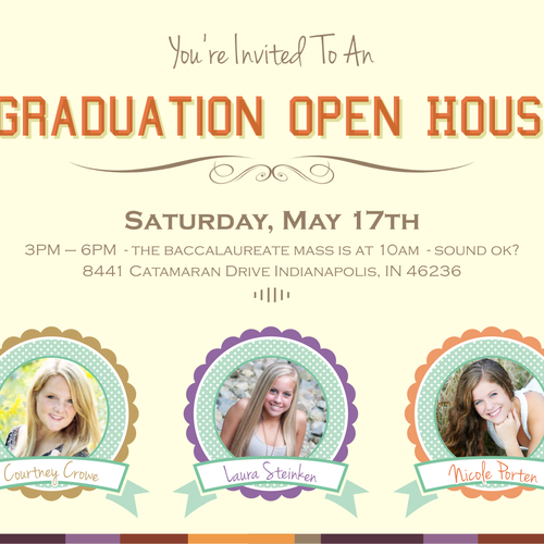 Graduation Open House Design by heymg