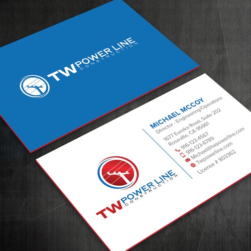 Business Card for a high voltage company Design by Felix SH