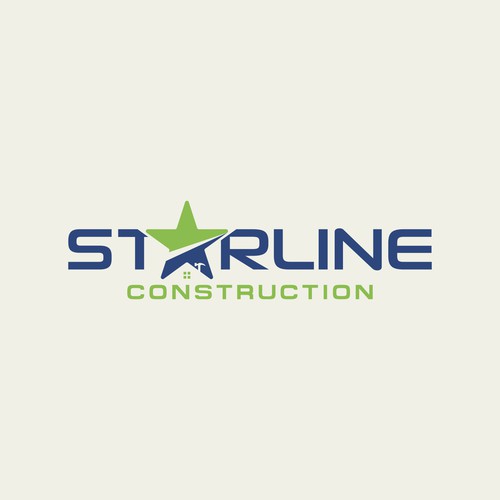 Starline Construction Logo Design by NAmAf