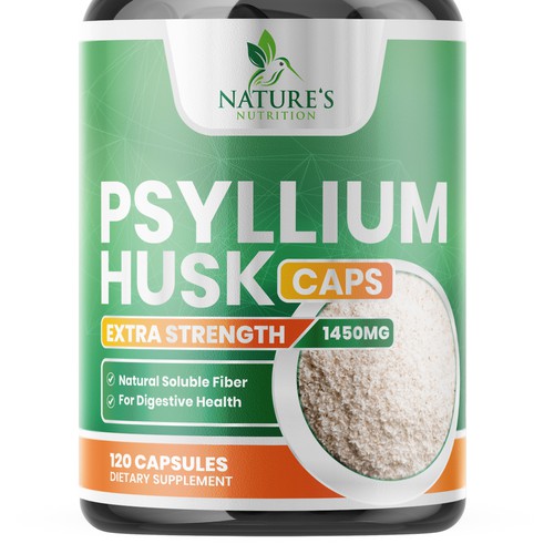 Natural Psyllium Husk Capsules Design needed for Nature's Nutrition Design by rashedhannan
