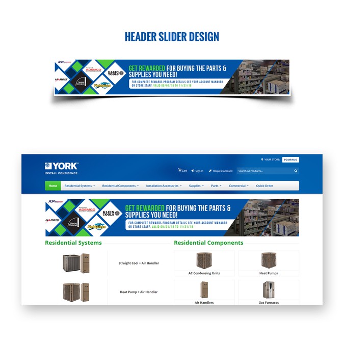 Rewards Banner For Commerce Website Signage Contest