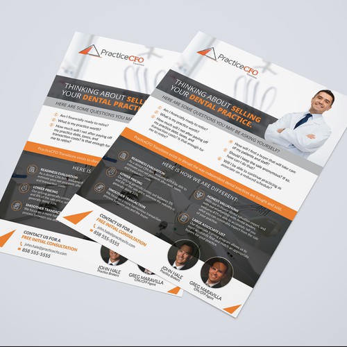 PracticeCFO Transitions Flyer Design by Dzine Solution