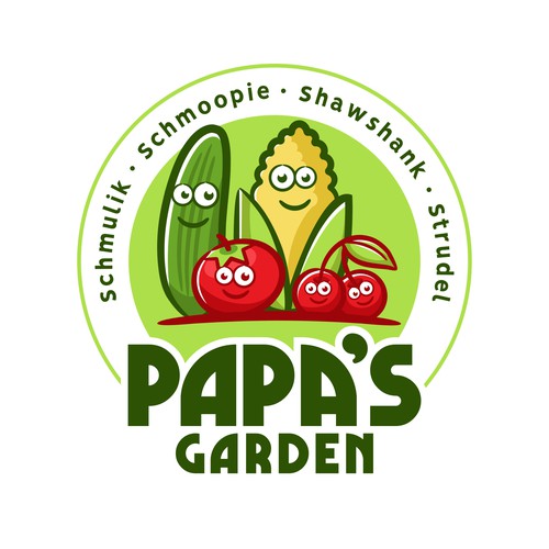 Fun garden logo for our kids to honor grandpa Design by Akhbarindo