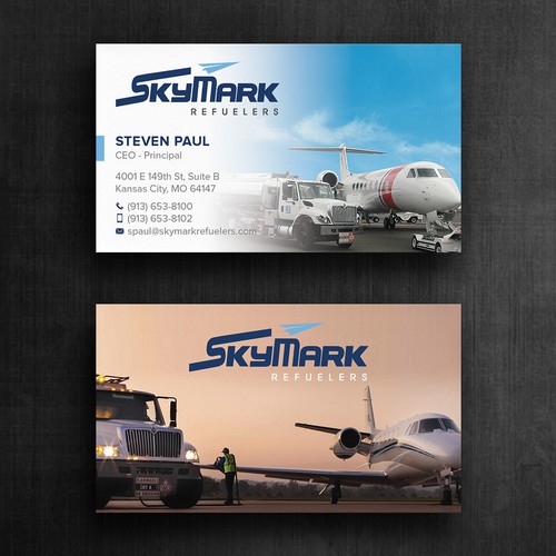 Need business card redesign for Aircraft Truck Fueling company Design by Felix SH
