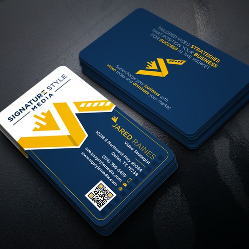 Design the Perfect Signature Style Business Card for my Video Production Company Design by Xclusive16