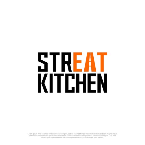 strEAT Kitchen Logo Design by Jono.