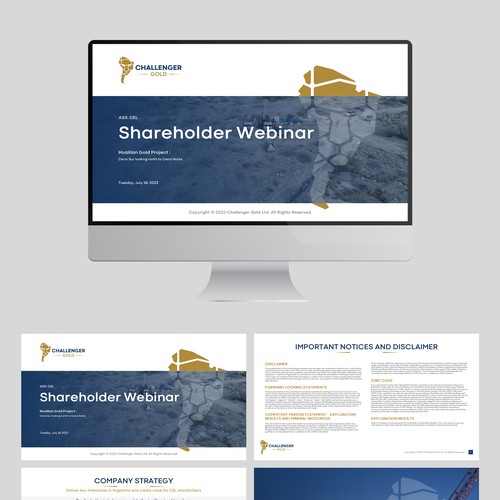 PowerPoint deck for South American gold mining company Design von Wisden