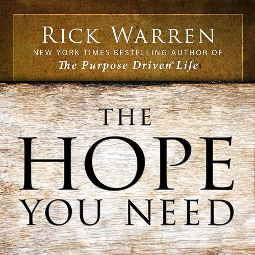 Design Rick Warren's New Book Cover Diseño de Brotherton