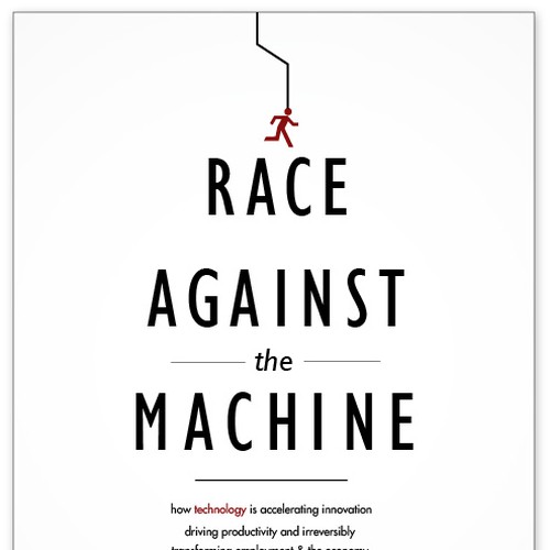 Create a cover for the book "Race Against the Machine" Diseño de FunkCreative