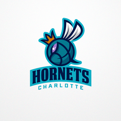 Community Contest: Create a logo for the revamped Charlotte Hornets! Design by Rom@n
