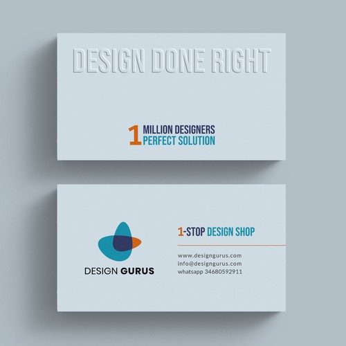 Business Card for DesignGurus.com Réalisé par IK_Designs