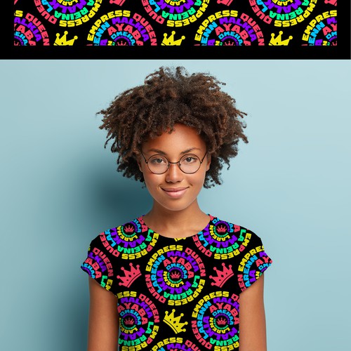 African Diaspora "QUEEN" Dialect T-Shirt Design Design by Digital Man ✅