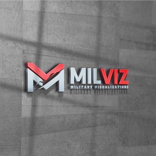 MILVIZ Logo - Producer of Military Flight Simulation Design by D E S P O T I C