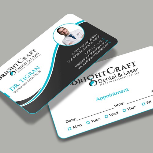 Modern Dental and Medical SPA business card Design by RENEXIT