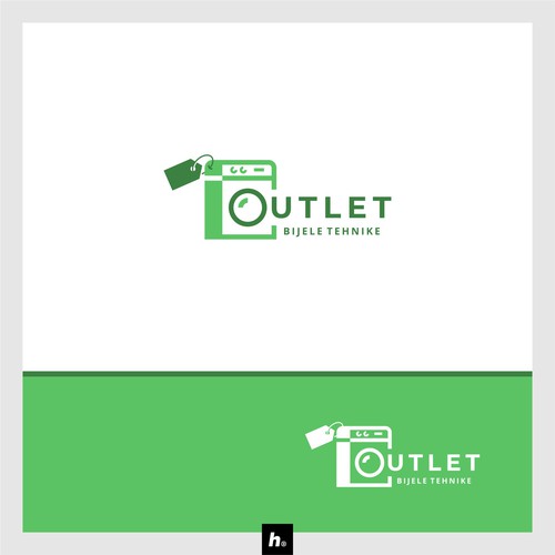 New logo for home appliances OUTLET store Diseño de humbl.