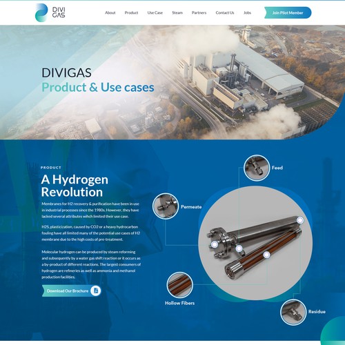 Designs | Website Design for Industrial/Hydrogen Startup: UX/UI and ...