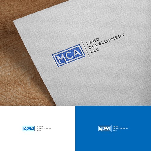 Design a simple modern logo for land development business. Design by echo 99