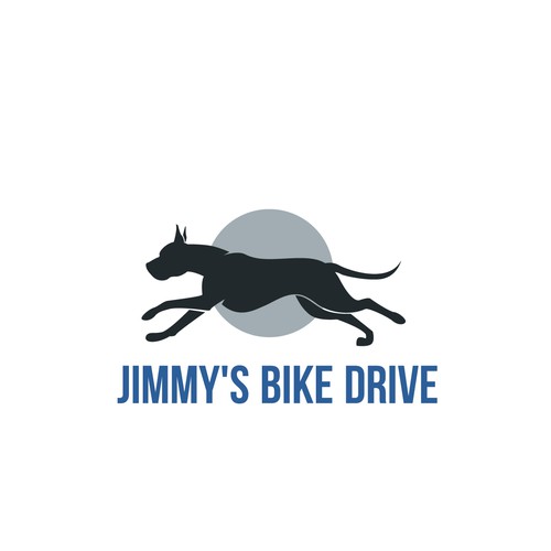 Logo for a bicycle fundraiser and somehow incorporating a black lab Design by nemanja YU