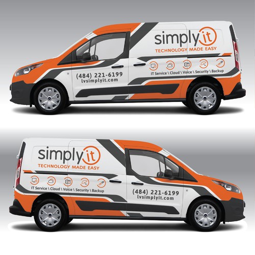 Design a clean and tasteful 2018 Ford Transit Connect XL wrap Design by adelea