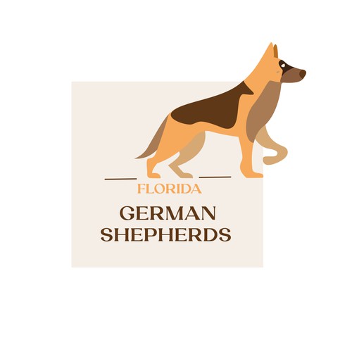 German Shepherd Logo Design by Maca Rosee