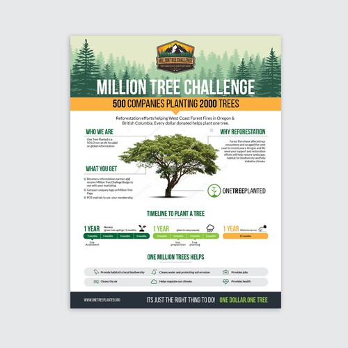 Million Tree Challenge Design by a y a n