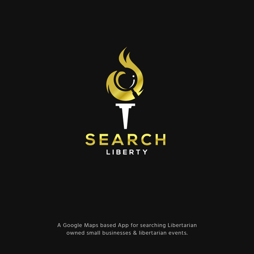 Sexy Techy Dark Modern Brand for Libertarians Design by jacondsign