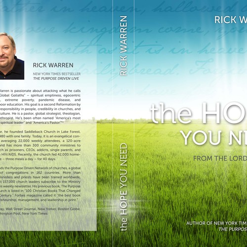 Design Rick Warren's New Book Cover デザイン by CREACT