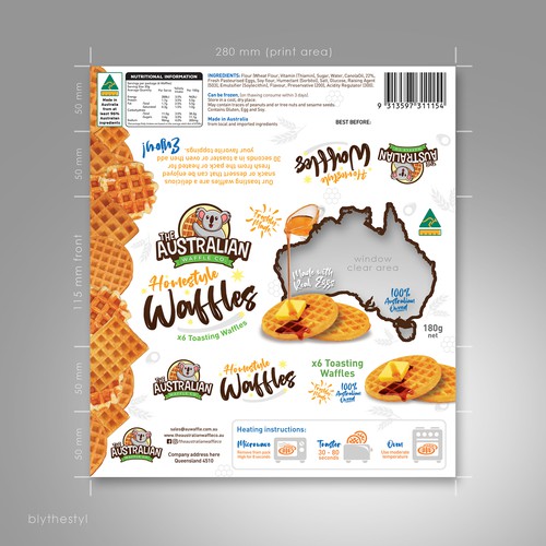 Waffle Packet Design Design by marketingmaster
