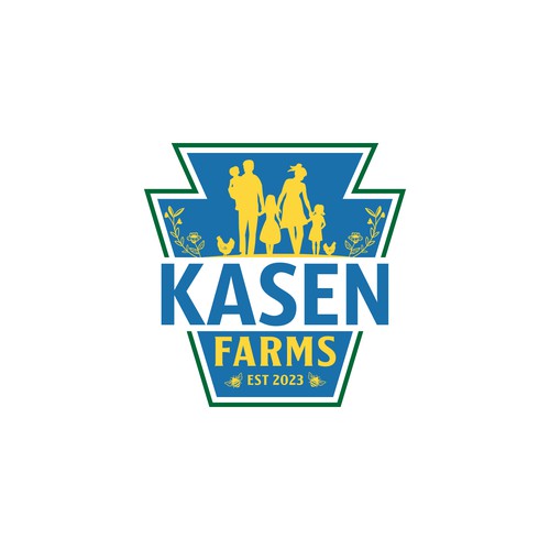 Logo design for small family farm that both dad and 7 year old daughter will love. Design by YusakG.F.X