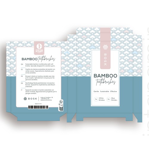 Design a feminine and minimalist packaging for a brand of sustainable oral care products Design by intanamir