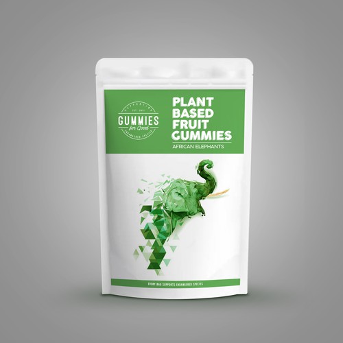 PACKAGE DESIGN: Plant Based Gummies for a Good Cause Design by sougatacreative