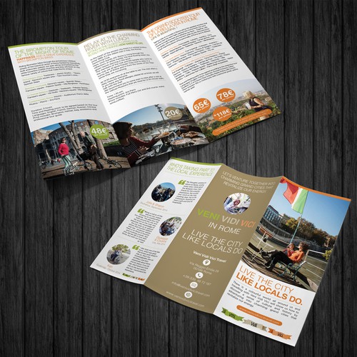 Let's venture togheter to create a charming brochure about the MIGHT OF ROME. Are you a REaL roman? Design by shoosh75