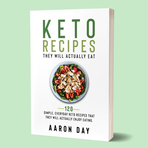 Design Healthy Ketogenic Recipe Book Cover Design réalisé par Dissect Designs