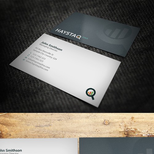 Design a business card for creative big data consulting firm Design by conceptu