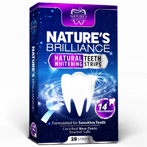 Natural Design Needed for Nature's Brilliance Whitening Strips Design by agooshe