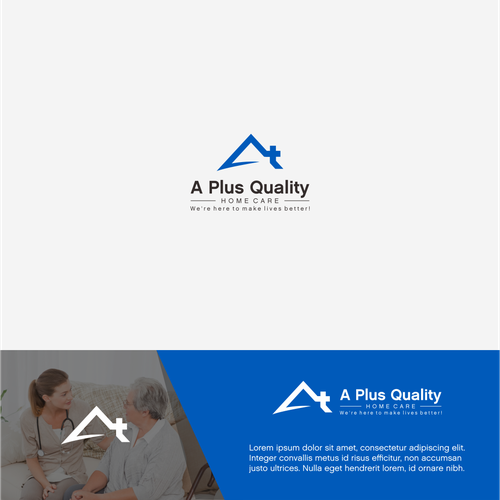 Design a caring logo for A Plus Quality Home Care Réalisé par Mbethu*