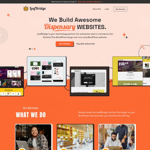 LeafBridge Homepage Re-Design Contest! Design by Smashing Boys